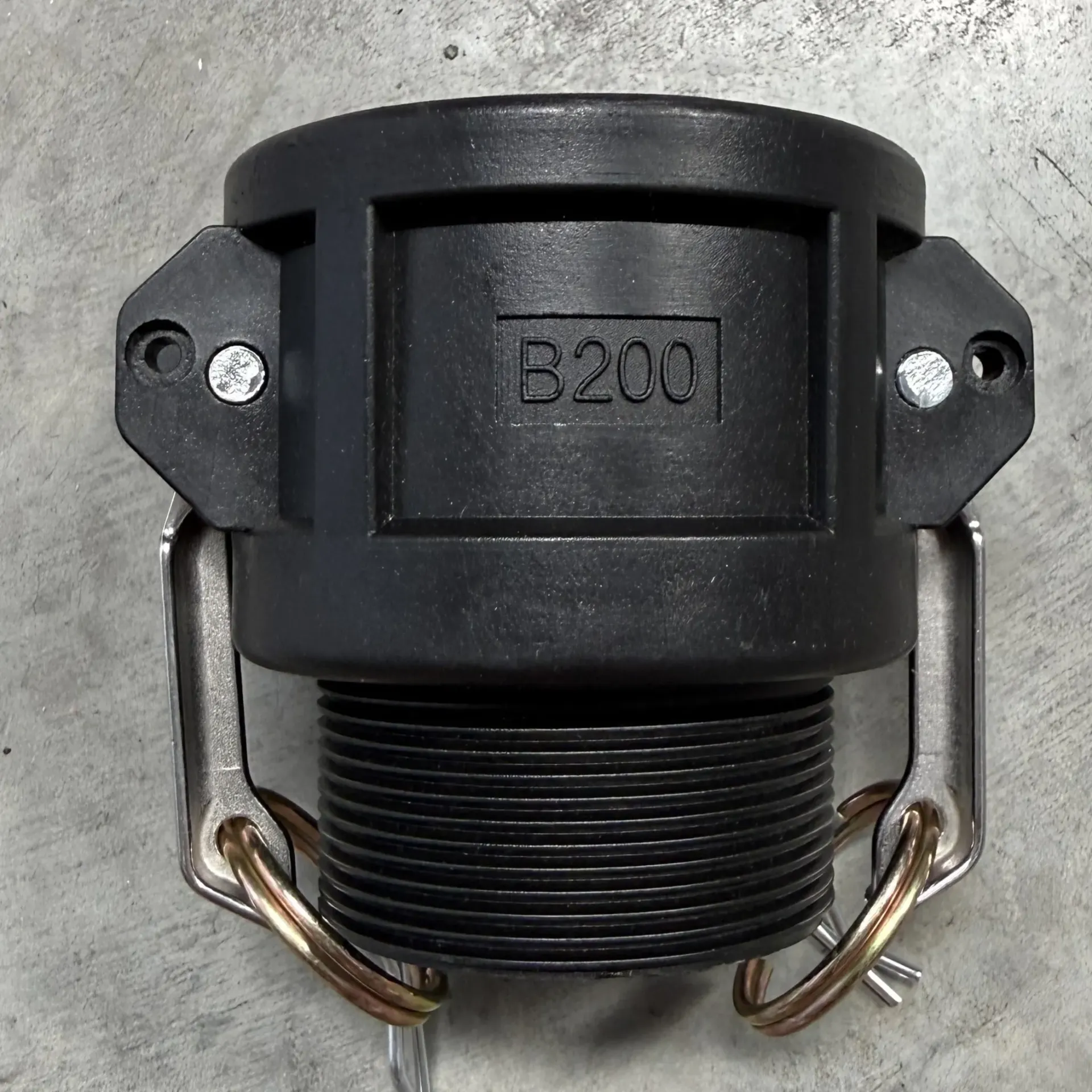 [B2-PP] CAM & GROOVE 2" BSPT MALE COUPLING TYPE B POLYPROP