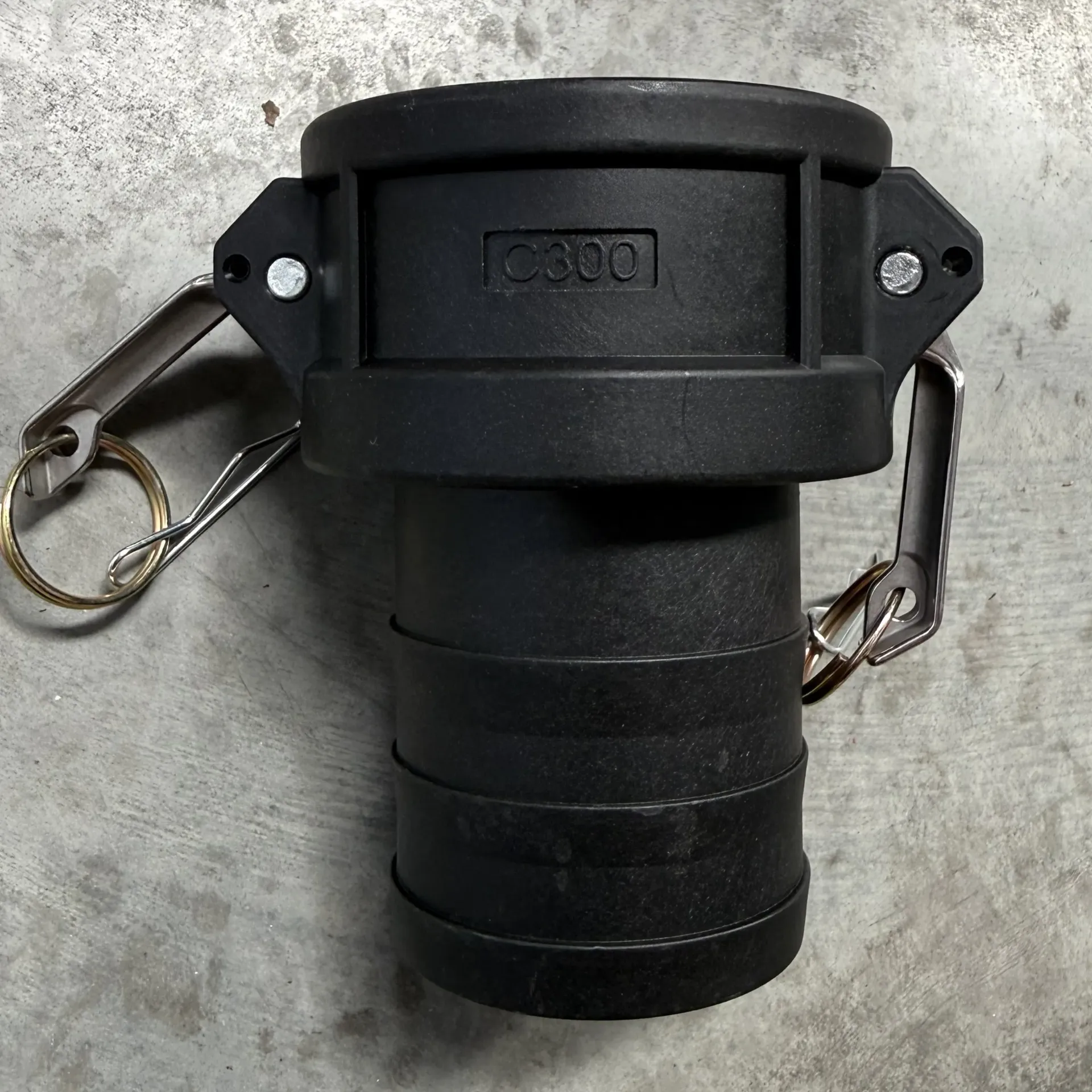 [C112-PP] CAM & GROOVE 1-1/2" HOSE TAIL COUPLING TYPE C POLYPROP