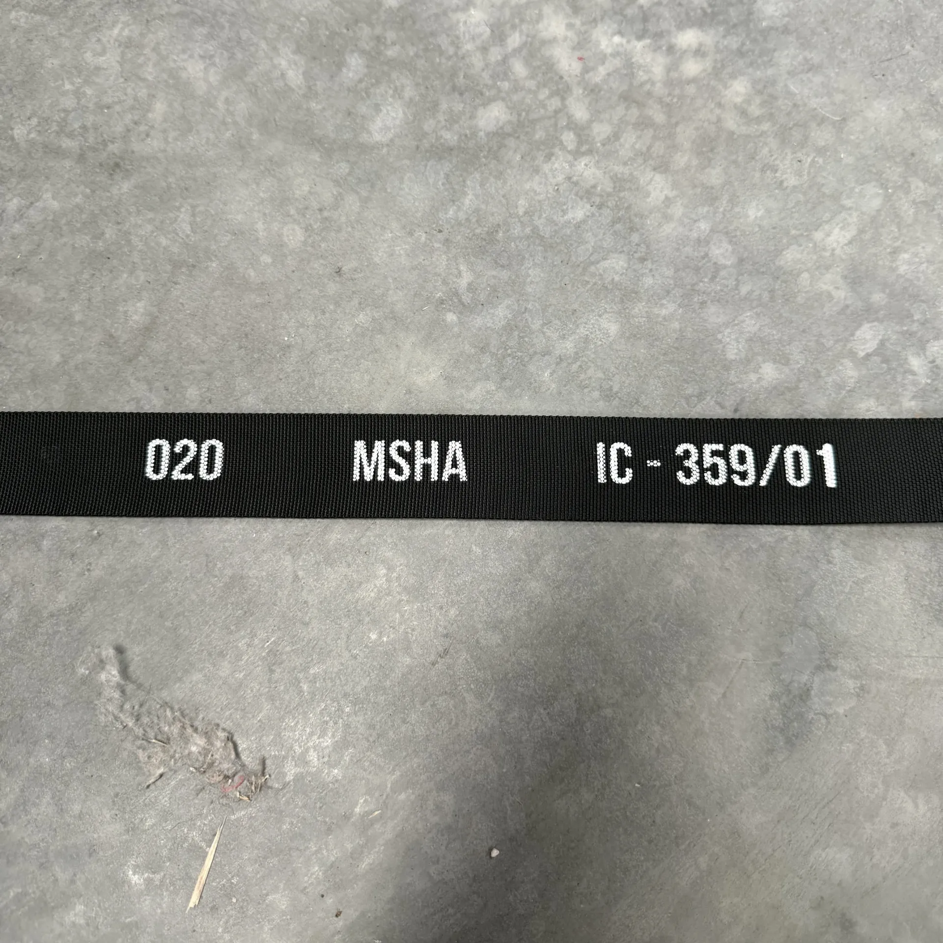 TEXTILE SLEEVING MSHA. 36MM ID (60MM FLAT) 50MTR BOX